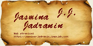 Jasmina Jadranin vizit kartica
